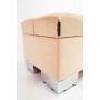 Kufer Pikowany CHESTERFIELD  Cappuccino / Model Q-4 Rozmiary od 50 cm do 200 cm